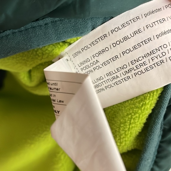 MANGO KIDS Boy's Quilted Hooded Vest Size M 8-9 in Green - Picture 6 of 6